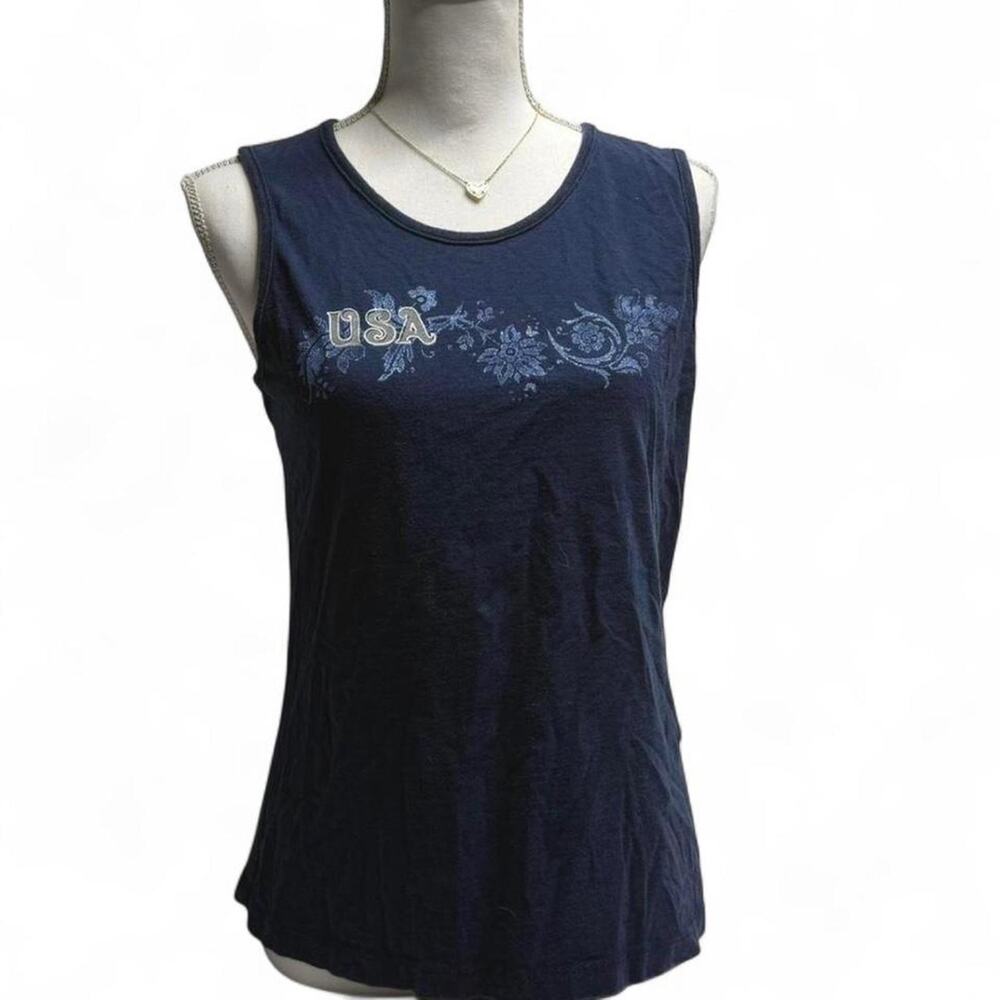USA Y2K vintage tank top women’s size Meidum 100% cotton